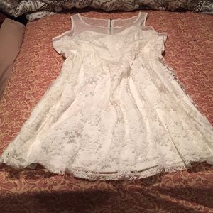 White lace dress